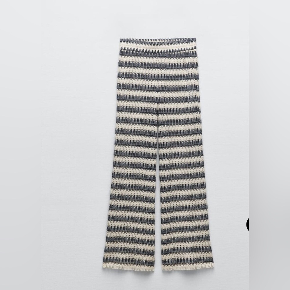 NWT Zara women crochet wide leg pants
